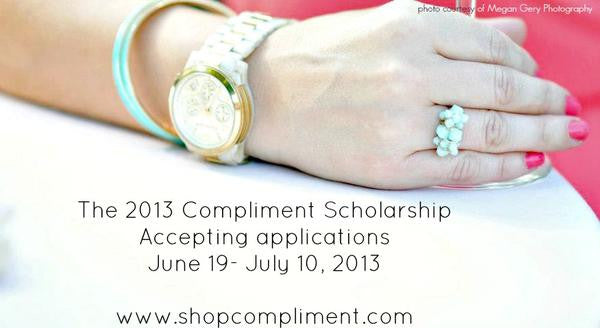 Announcing our 2013 Compliment Scholarship